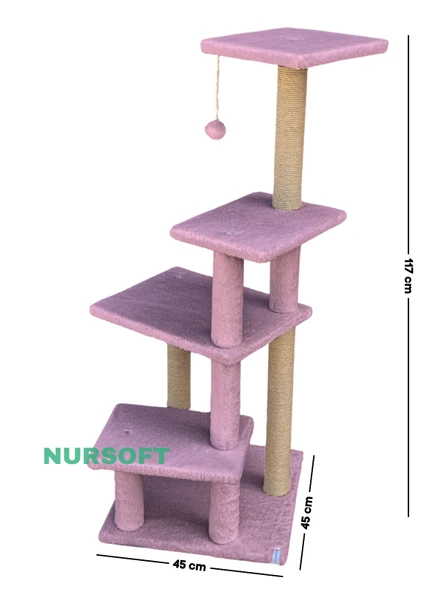 Nursoft Premium Tırmalama Tahtası Çok Katlı Uzun Büyük Boy Kedi Koltuk Tırmalama Koruyucu - Resim 4