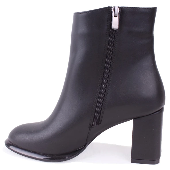 Dagoster DZA07-811501 Siyah Klasik Topuklu Kadın Bot - 3