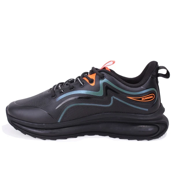 Gamelu 25KM Crazy Siyah Oranj Ortopedik Günlük Erkek Spor Ayakkabı - 3