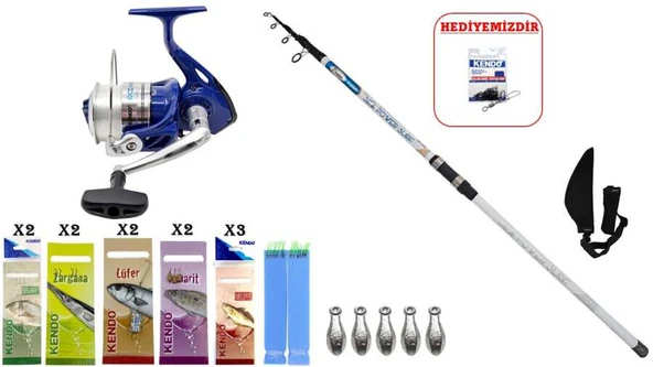 Kendo Sea Power 4.20m 100-250gr &  Kendo Oceancast 7000 SURF SETİ ürün görseli