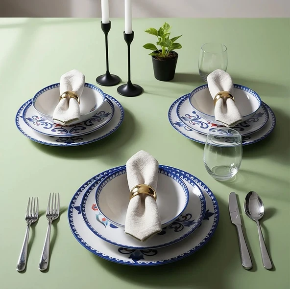 Güral Porselen Atina 24 Parça Yemek Takımı 8621 - 3