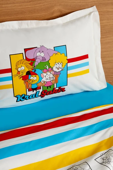 Kral Şakir Sıkı Dostlar Tek Kişilik Nevresim Takımı - Resim 8