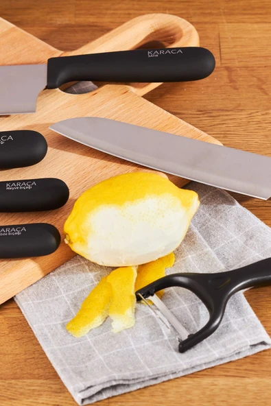 Keenover 3in1 Soyma/Doğrama/Satır/Soyacaklı Standlı 10 Parça Bıçak Seti - Resim 10