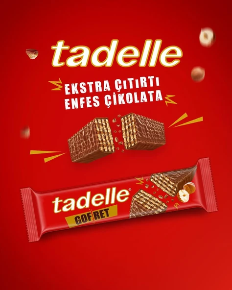 Tadelle Çikolatalı Gofret 28 GR x 28 Adet - 1