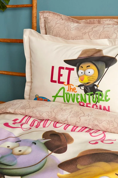 X Kral Şakir Macera Başlıyor Tek Kişilik Nevresim Takımı - Resim 4