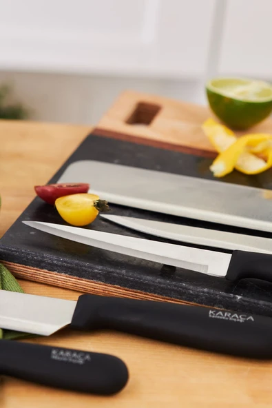 Keenover 3in1 Soyma/Doğrama/Satır/Soyacaklı Standlı 10 Parça Bıçak Seti - Resim 12