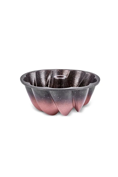 Nevera Degradeli Döküm Kek Kalıbı Rose Gold 26 Cm - 5