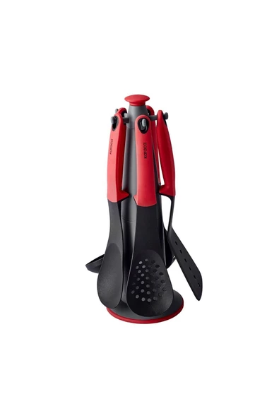 Dave Kırmızı 6 Parça Standlı Servis Seti - 8