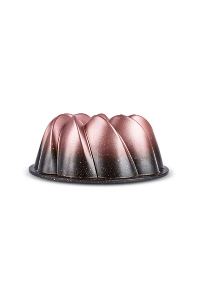 Nevera Degradeli Döküm Kek Kalıbı Rose Gold 26 Cm - 8