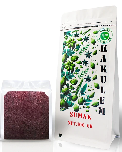 KAKULEM SERTİFİKALI Köy Tipi Yöresel Öğütülmüş Sumak 100 GR ürün görseli