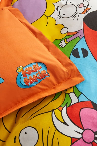 Kral Şakir Süper Ekip Tek Kişilik Nevresim Takımı - Resim 5