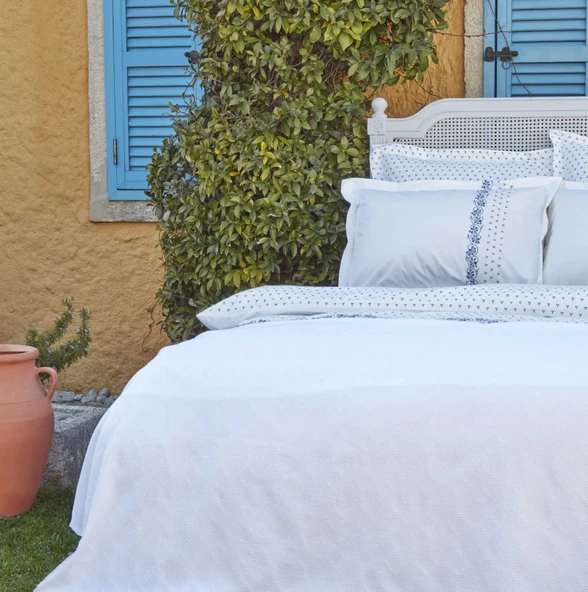 Karaca Home Murillo Çift Kişilik Pike Beyaz - Resim 4