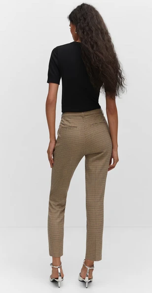 Mango Orta belli dar pantolon - Resim 2