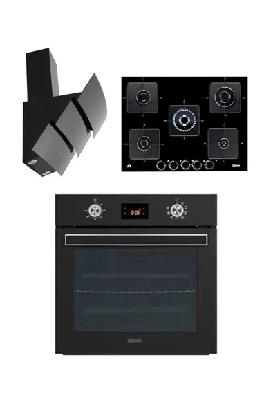 ukinox SİYAH ANKASTRE SET (NOVA/ARES70/VEGA60) - 1