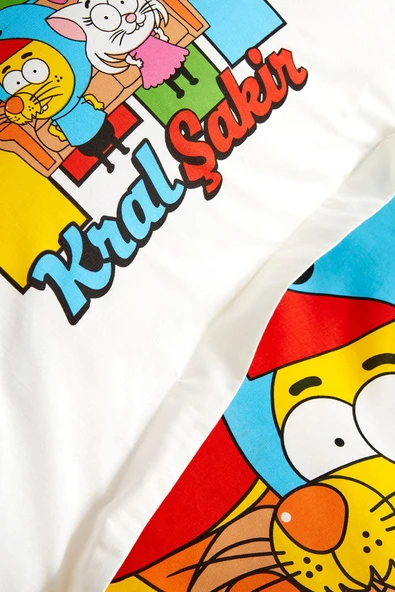 Kral Şakir Sıkı Dostlar Tek Kişilik Nevresim Takımı - Resim 6