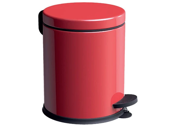 İzmir Fırça Luna 12 lt. boyalı pedallı  çöp kovası - 4100560338 - Resim 2