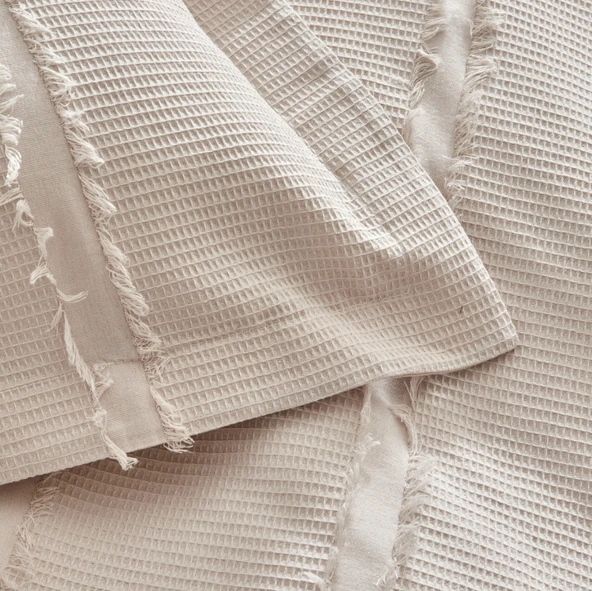 Karaca Home Hazel Çift Kişilik Yatak Örtüsü Takımı Taş ürün görseli