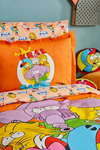 Kral Şakir Süper Ekip Tek Kişilik Nevresim Takımı - Resim 4