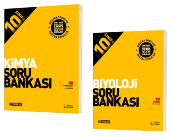 HIZ YAYINLARI 10. SINIF KİMYA - BİYOLOJİ SORU BANKALARI ürün görseli