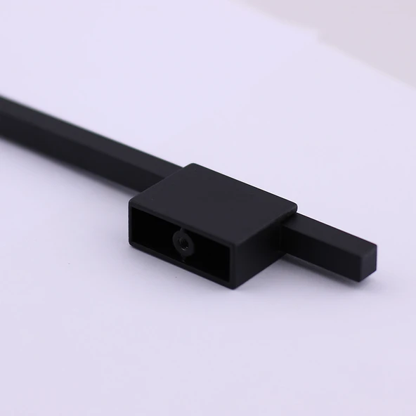 Boyut Siyah Metal 224 mm Mobilya Kolu Aksesuarı Uzun Dolap Kulpları Mutfak Çekmece Kulbu Kapak Kulbu - Resim 7