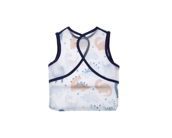 Babyjem Leke Tutmaz Giymeli Dinozor Önlük - Resim 2