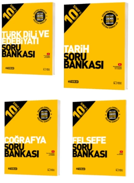HIZ YAYINLARI 10. SINIF EDEBİYAT - TARİH - COĞRAFYA - FELSEFE SORU BANKALARI ürün görseli