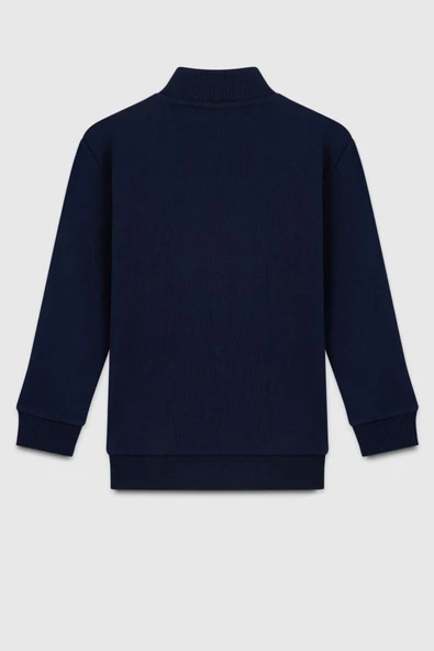 United Colors of Benetton Erkek Çocuk BNT-B23351 Sweatshirt Lacivert - Resim 2