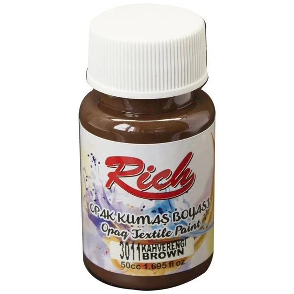 Supertrend Opak Kumaş Boyası 50 cc. 3011 KAHVERENGİ ürün görseli 1