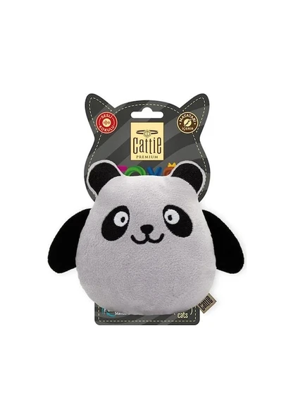 Cattie Matatabi İçerikli Kedi Oyuncağı Peluş Panda 15Cm
