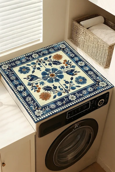 Valerine Life Çamaşır ve Kurutma Makinesi Üstü Düzenleyici Matı Örtüsü Kaymaz Sıvı Geçirmez 27CMD251021 ürün görseli