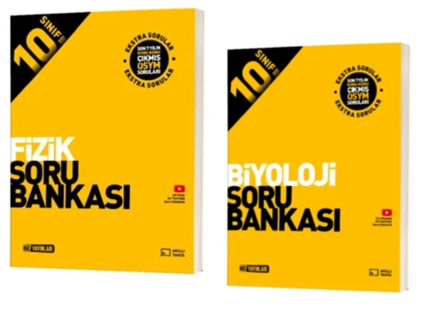 HIZ YAYINLARI 10. SINIF FİZİK - BİYOLOJİ SORU BANKALARI ürün görseli