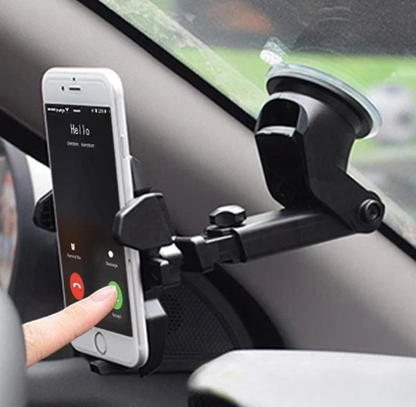 Torpido Üstü Teleskopik Araç Telefon Tutucu - 3