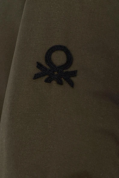 United Colors of Benetton Erkek Çocuk 26056BNT Kaban Haki - Resim 4