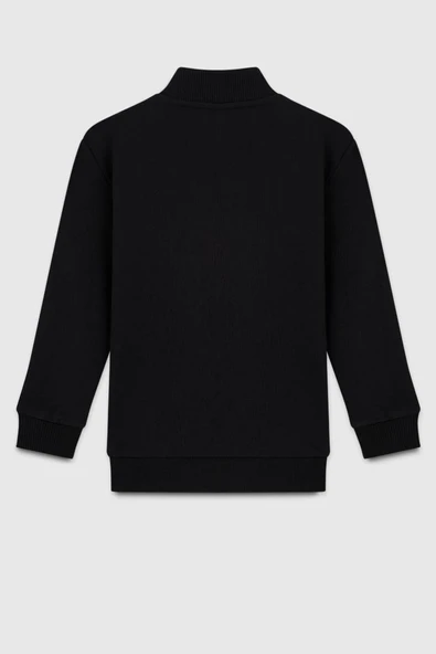 United Colors of Benetton Erkek Çocuk BNT-B23351 Sweatshirt Siyah - Resim 2