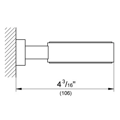 Grohe Essentials Cube Sabunluk Ve Diş Fırçalık Tutacağı - 40508001 - 3