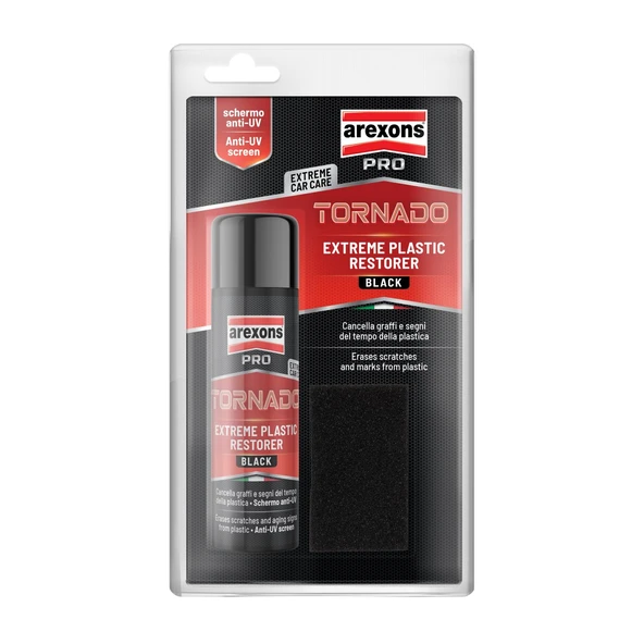 Arexons Tornado - Extreme Plastik Yenileyici Siyah 125 ml ürün görseli