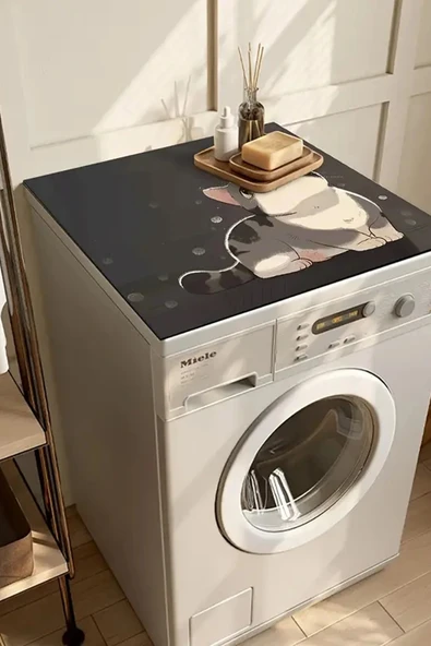 Valerine Life Çamaşır ve Kurutma Makinesi Üstü Düzenleyici Matı Örtüsü Kaymaz Sıvı Geçirmez 27251020 - Resim 2