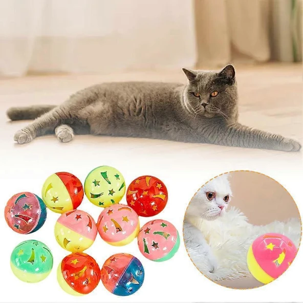 Periboia 4'lü Çıngıraklı Top Kedi Oyuncağı - 3