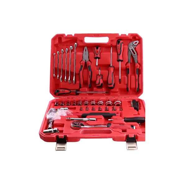 Lokma Anahtar Takımı 58 Parça Pense Tornavida Seti 1/2 3/8 1/4 Yıldız Tork Düz Set Bits Uç Allen Set ürün görseli