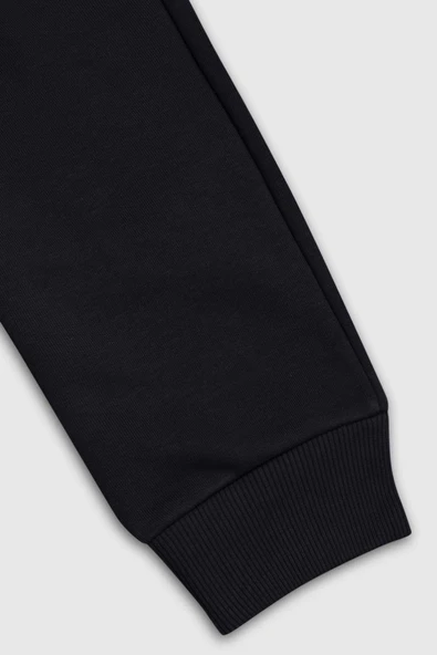 United Colors of Benetton Erkek Çocuk BNT-B23336 Jogger Eşofman Altı Siyah - 4
