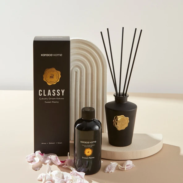 Karaca Home Classy Çubuklu Ortam Kokusu Sweet Peony 200 ml - Resim 3