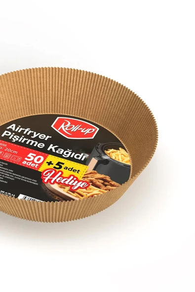 Airfryer Pişirme Kağıdı Yuvarlak 20cm 50 + 5 Adet (5 Adet Hediye) - Resim 2