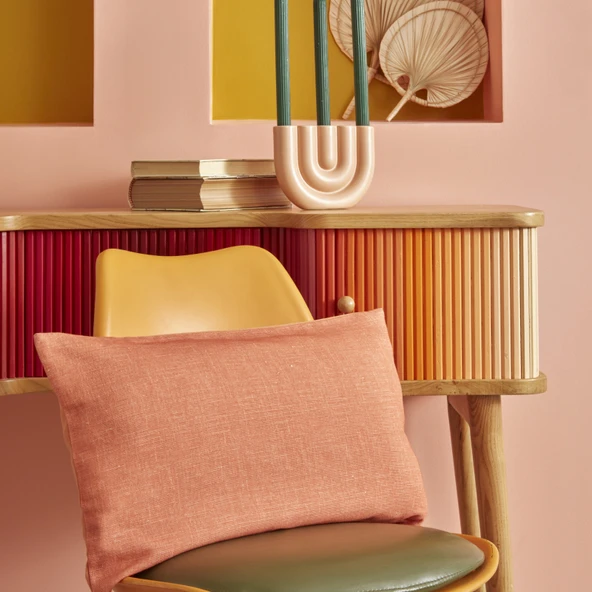 Karaca Home Corin Düz Kırlent Turuncu ürün görseli