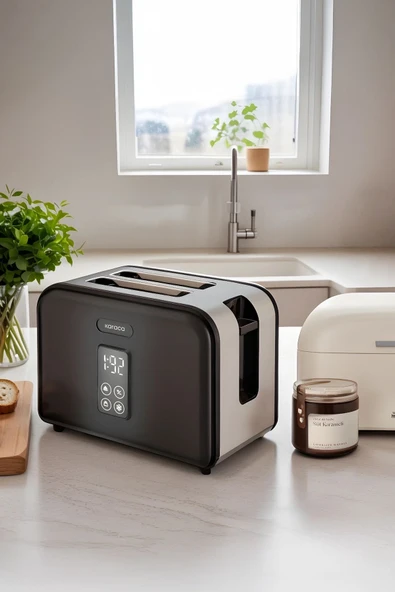 Multicrust Retro Ekmek Kızartma Makinesi Black - 9