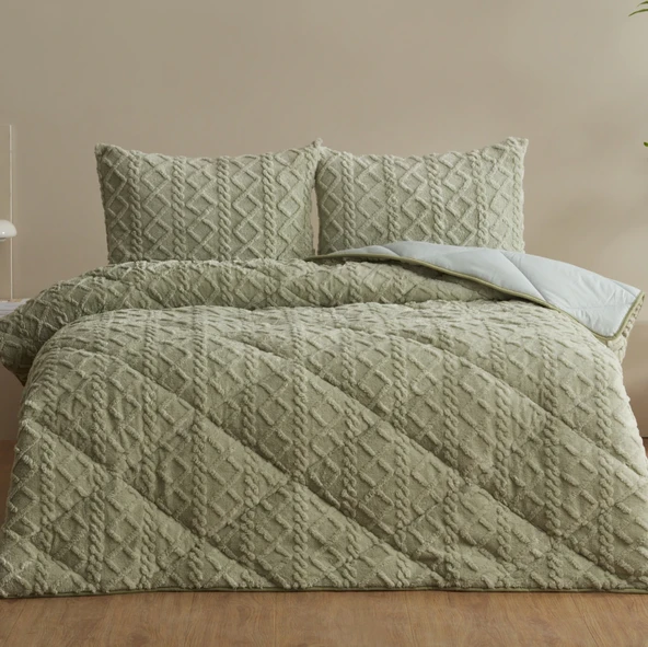 Sarah Anderson Softy Tek Kişilik Comfort Set Yeşil ürün görseli