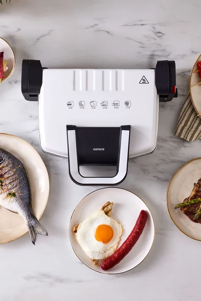 Future Pearl White Tost Makinesi 1800W 4 Dilim - 6