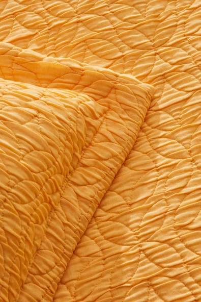 Home Rody Çift Kişilik Yatak Örtüsü Sarı - Resim 5