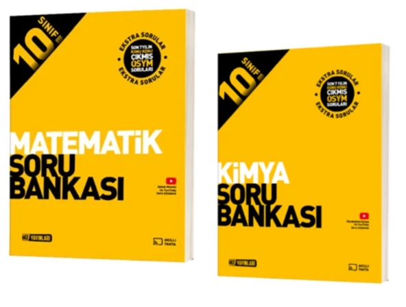 HIZ YAYINLARI 10. SINIF MATEMATİK - KİMYA SORU BANKASI ürün görseli