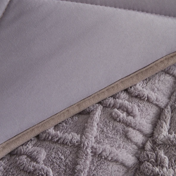 Sarah Anderson Softy Tek Kişilik Comfort Set Lila - Resim 5