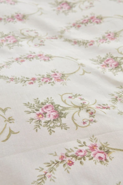 Alfia Pudra %100 Pamuk Çift Kişilik Nevresim Takımı - Resim 3